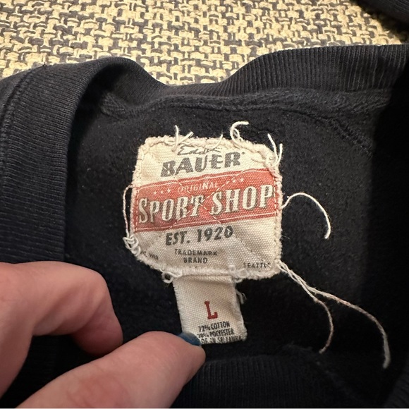 Eddie Bauer Vintage Crewneck sz L - Picture 7 of 8